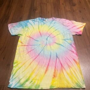 Multicolor Tie-Dye Short Sleeve Tee